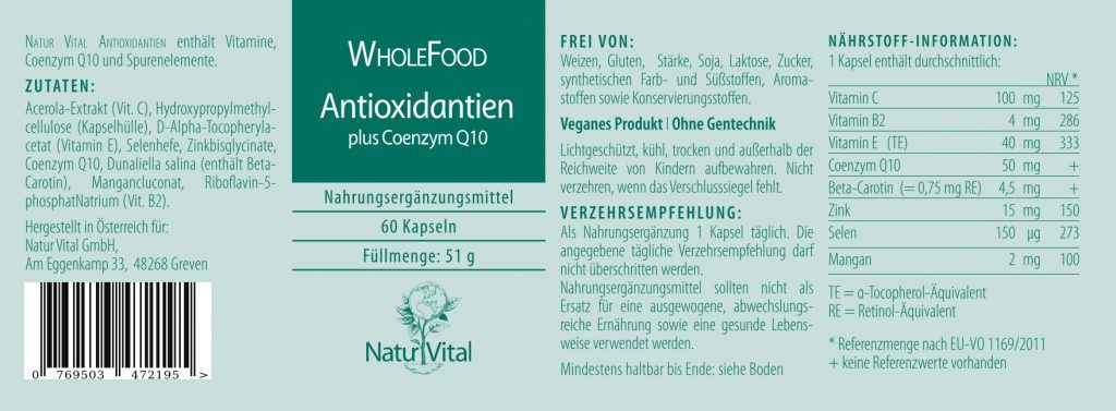 Antioxidantien, 60 VegiKaps