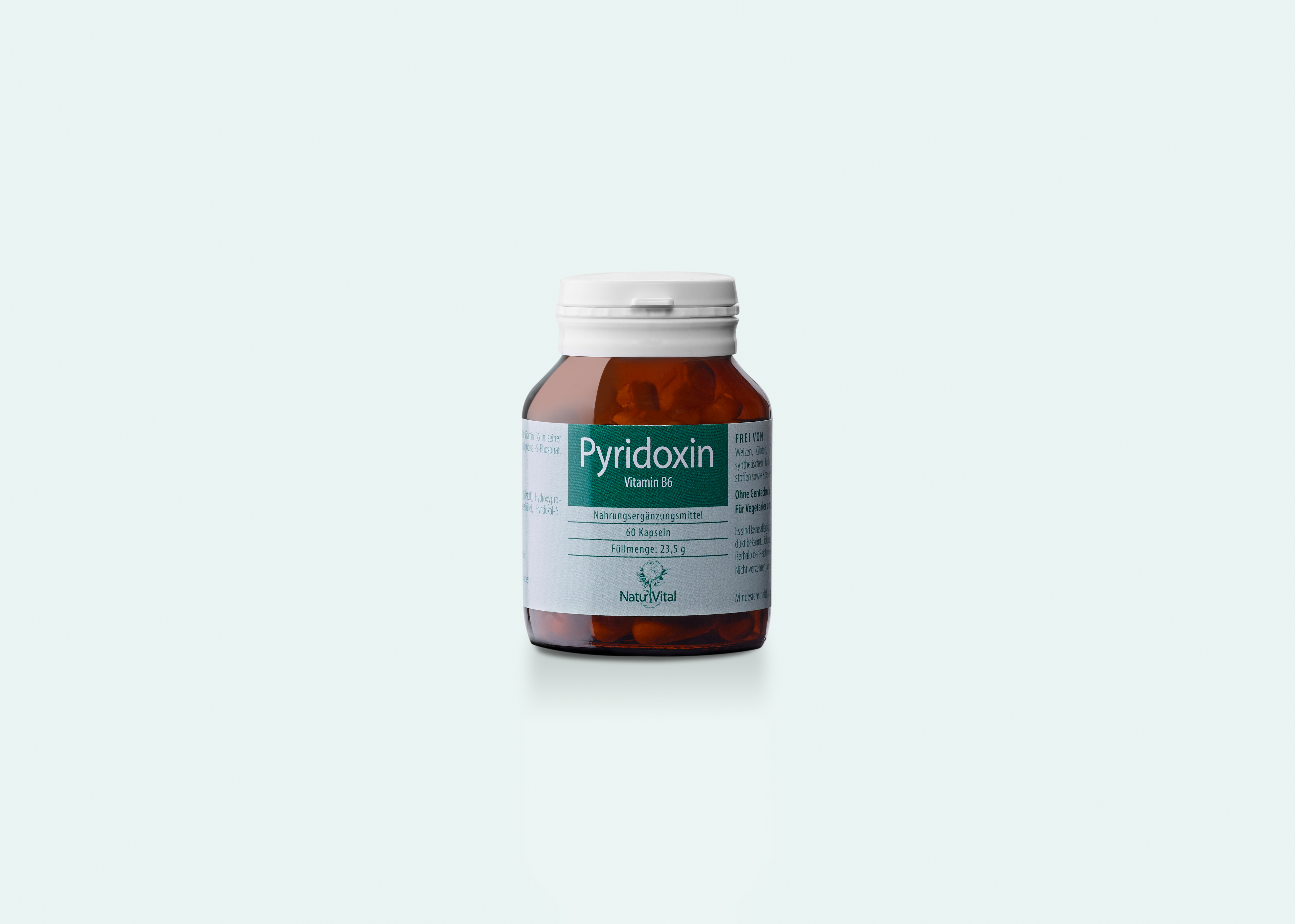 Pyridoxin WholeFood (Vitamin B6), 60 Vegikaps.