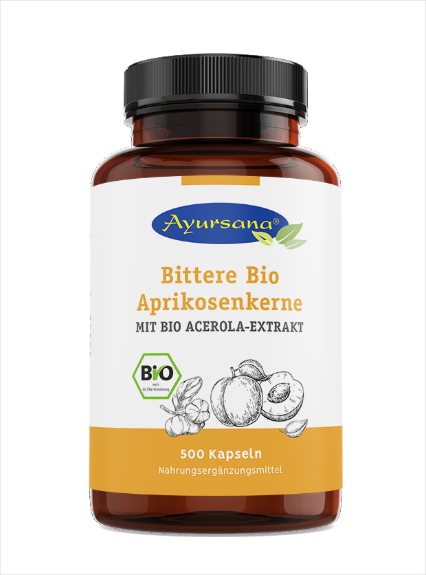 Aprikosenkerne-Ferment (BIO) bittere mit Vitamin C 500 VegiKaps