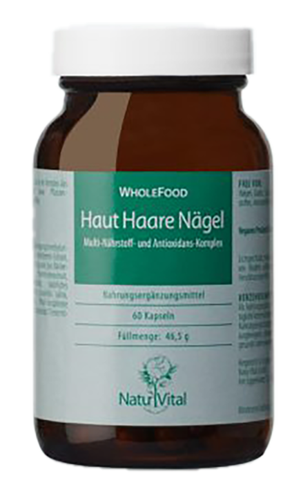 Haut-Haar-Nägel, Wholefood 60 Vegikaps. 