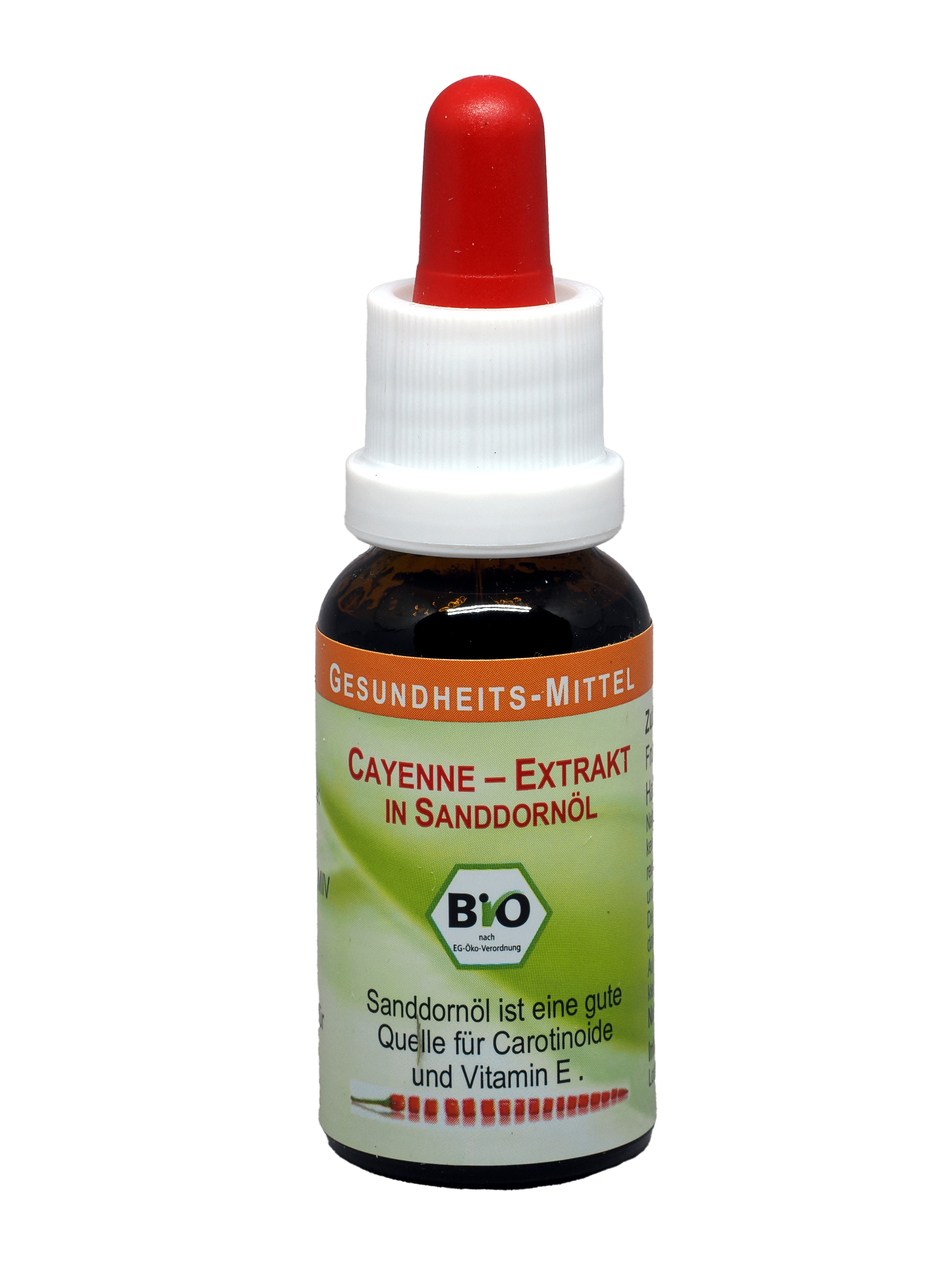 Cayenne-Extrakt in Sanddornöl (BIO)