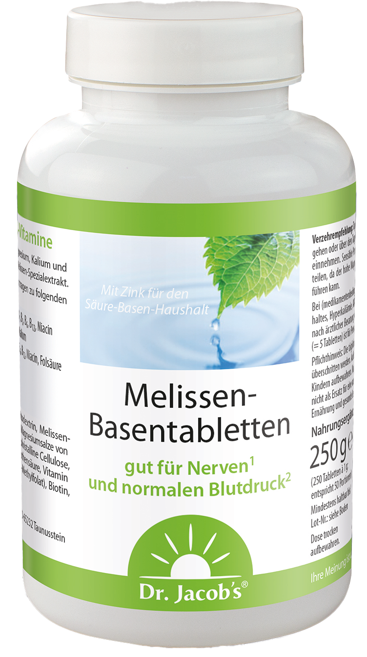 Dr. Jacob's Melissen-Basentabletten, 250 St.