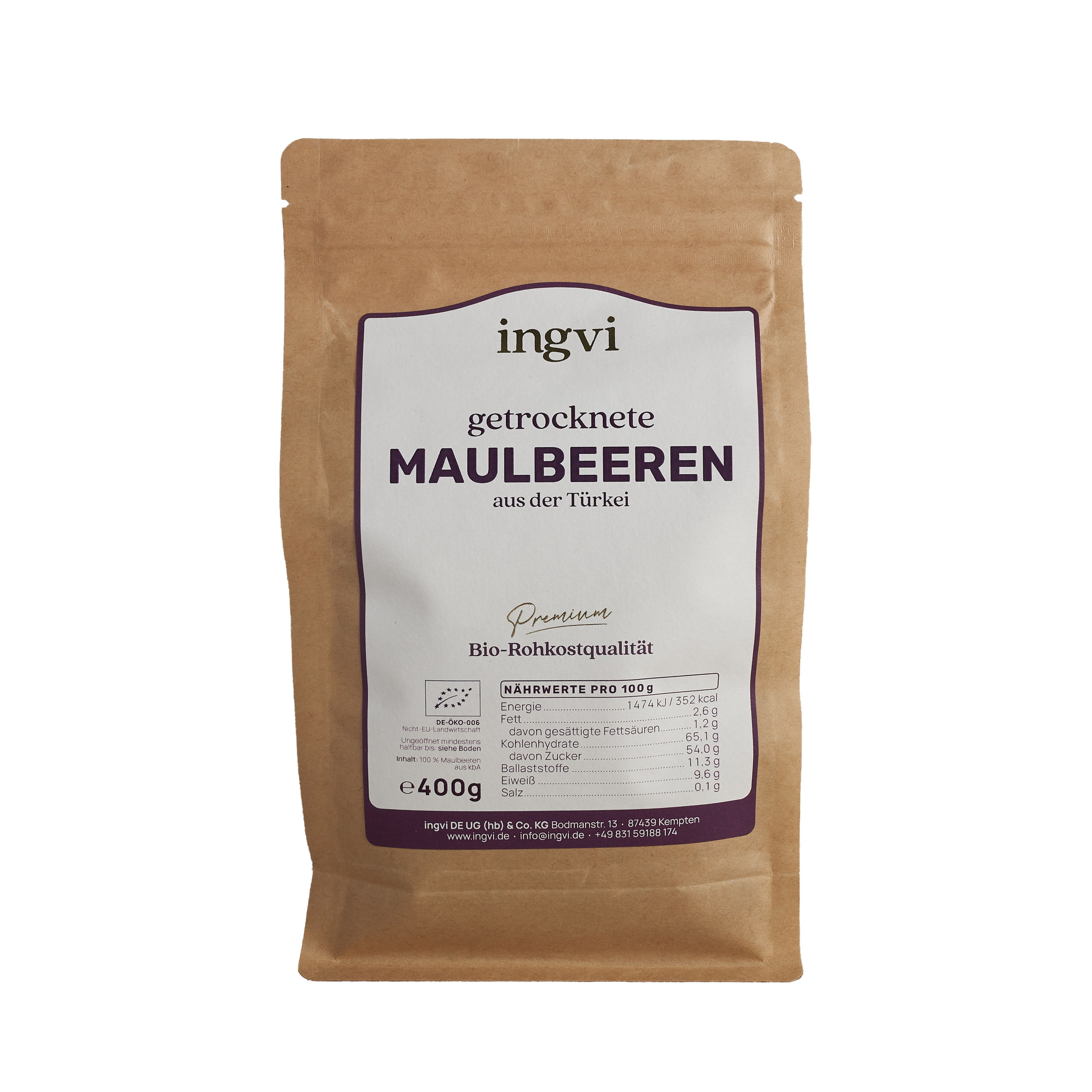 MaulbeerenGetrocknet_400g Maulbeeren, getrocknet (BIO)