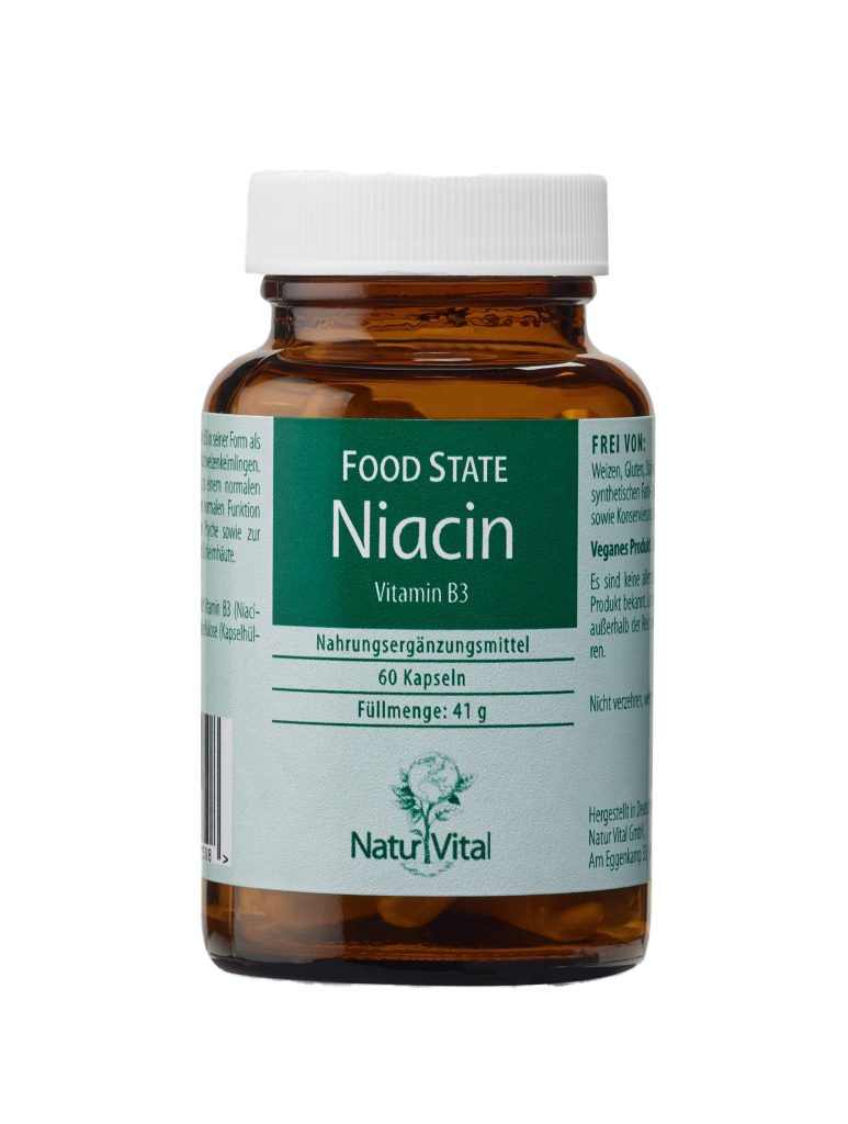 Niacin (Vitamin B 3), 60 Vegikaps. FOOD STATE