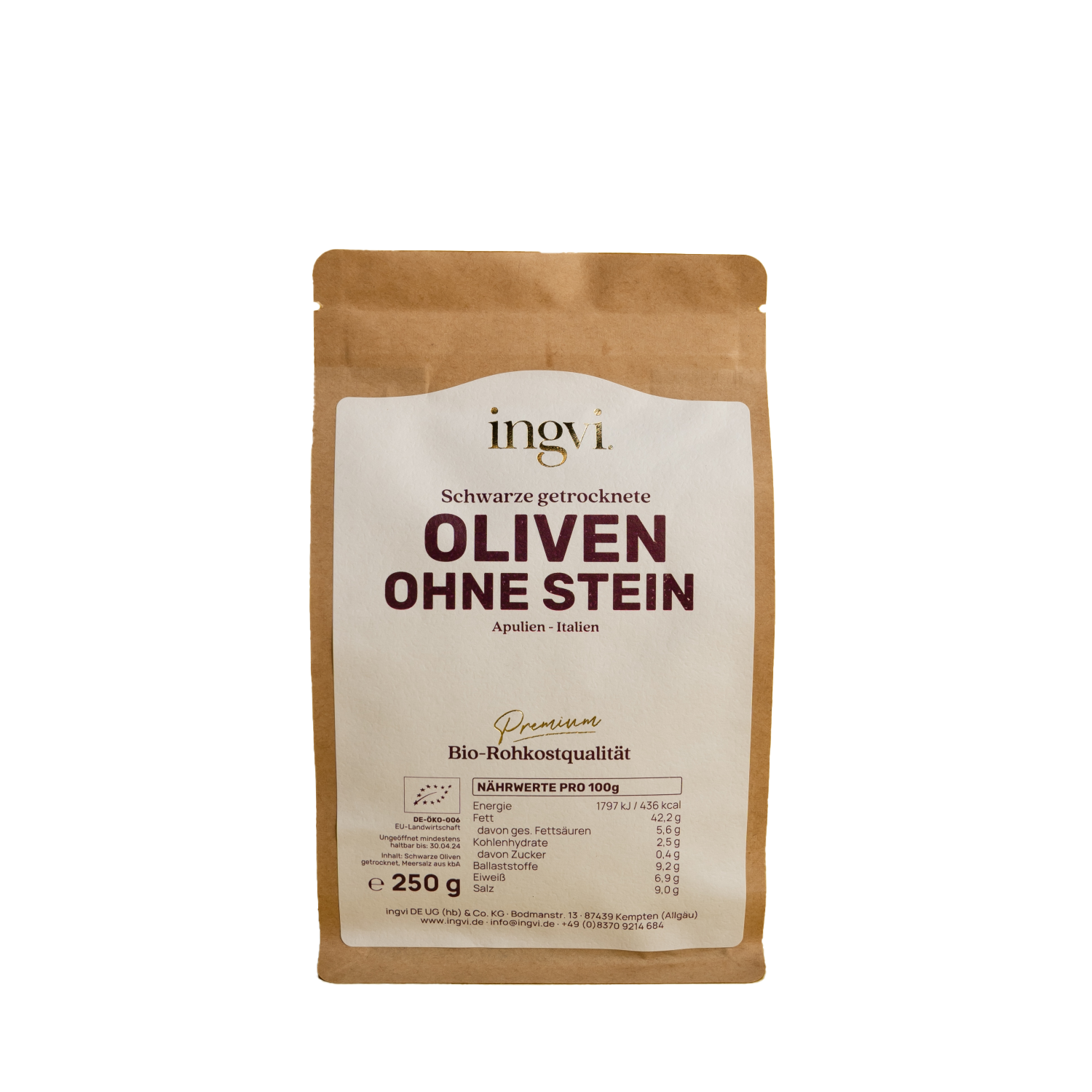oliven-ohne-stein Oliven, schwarz - getrocknet - ohne Stein (BIO)